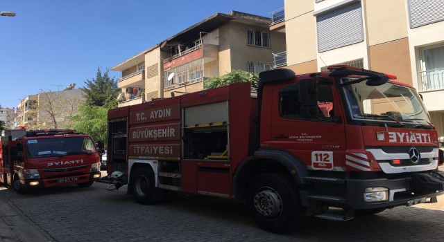 Aydın’da yabancı uyrukluların kaldığı evde yangın çıktı