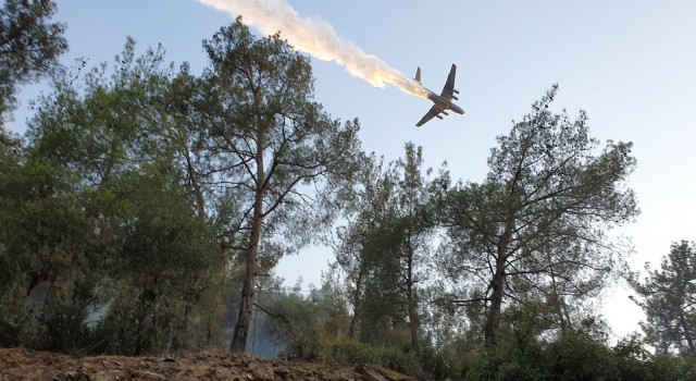 Bozdoğan’daki orman yangını sürüyor