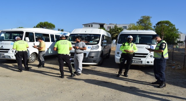 Çine’de okul servis araçlarına sıkı denetim