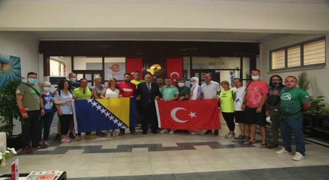 Efeler’in tırmanma duvarına yabancı misafir