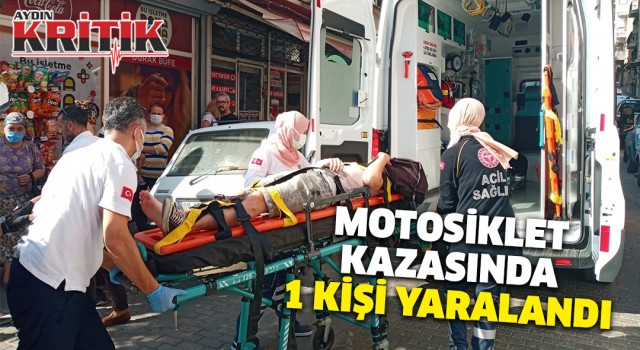 Motosiklet kazasında 1 kişi yaralandı
