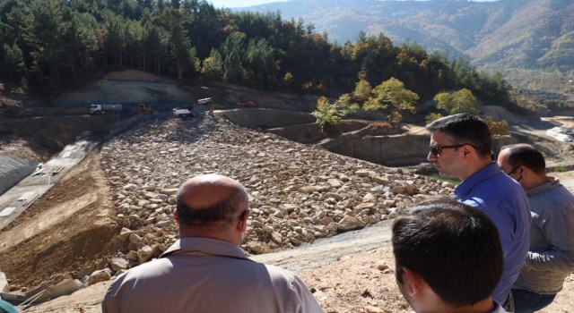 Aydın’da yapımı devam eden göletlerde incelemelerde bulunuldu