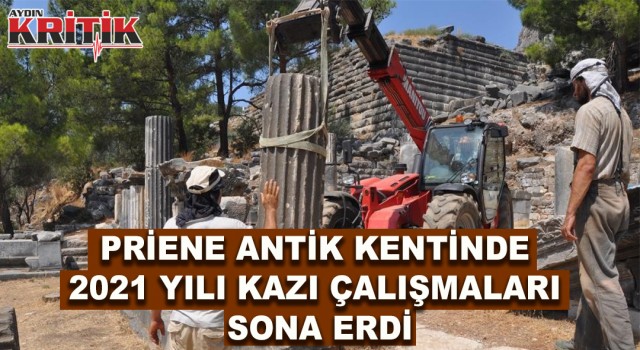 Priene antik kentinde 2021 yılı kazı çalışmaları sona erdi