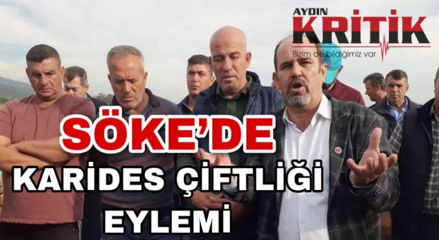 Söke’de karides çiftliği eylemi