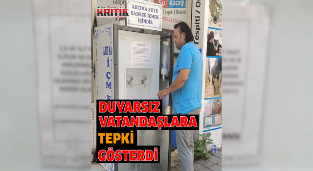 Aydınlı esnaf duyarsız vatandaşlara tepki gösterdi