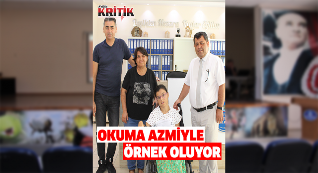 Serebral Palsi hastası İzel, okuma azmiyle örnek oluyor