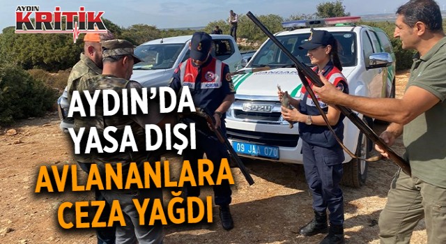 Aydın'da yasa dışı avlananlara ceza yağdı