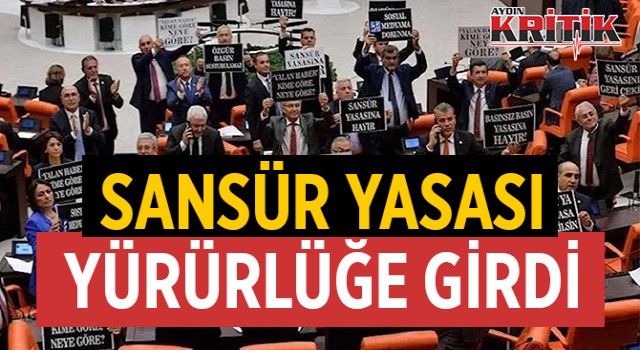 Sansür yasası yürürlüğe girdi