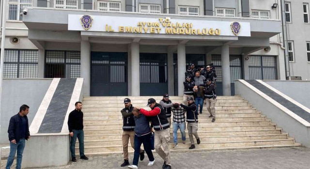Aydın’da organize suç örgütüne operasyon: 8 gözaltı