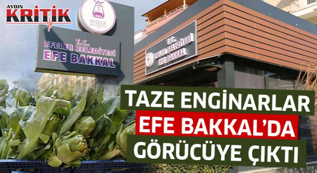 Taze enginarlar Efe Bakkal'da görücüye çıktı