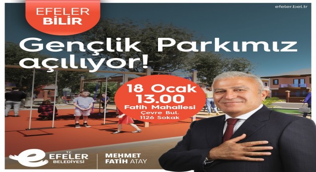 Başkan Atay’dan Efeler’e yeni bir park daha