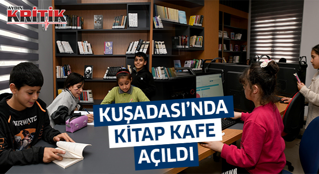 Kuşadası'nda kitap kafe açıldı