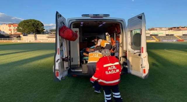 Helikopter ambulans genç hasta için havalandı