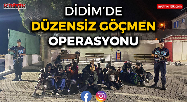 Didim’de düzensiz göçmen operasyonu