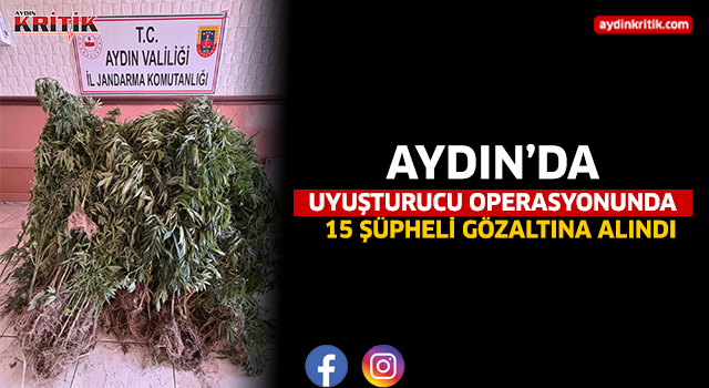 Aydın’da Uyuşturucu Operasyonunda 15 Şüpheli Gözaltına Alındı