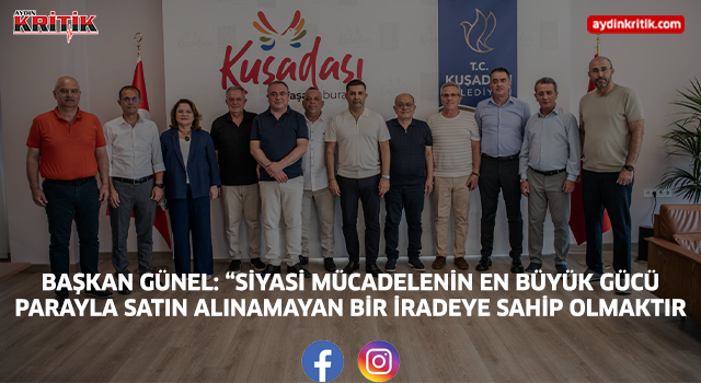 Başkan Günel: “Siyasi mücadelenin en büyük gücü parayla satın alınamayan bir iradeye sahip olmaktır”