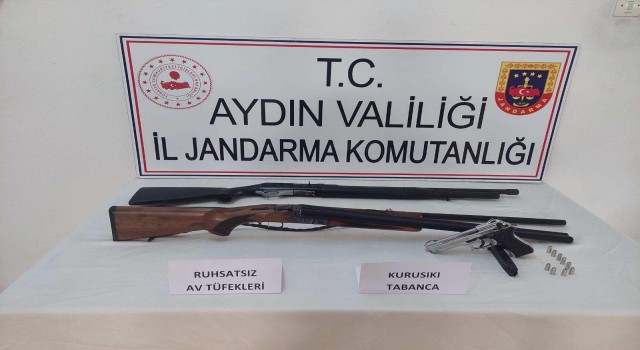 Aydın’da Ruhsatsız Silah Ve Mühimmat Ele Geçirildi
