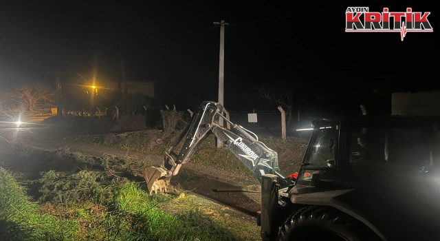 Mursallı’yı Fırtına Vurdu, Germencik Belediyesi Anında Müdahale Etti
