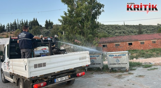Didim Belediyesi Sivrisinek ve Haşereye Karşı İlaçlama Çalışmalarını Aralıksız Sürdürüyor