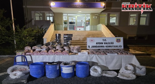 Didim’de sentetik hap imalathanesine baskın: 1,4 milyon hap ele geçirildi