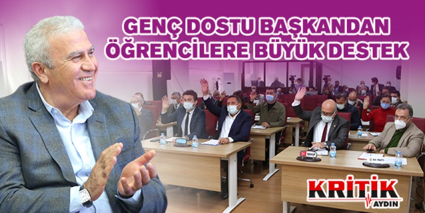 Genç dostu başkandan öğrencilere büyük destek