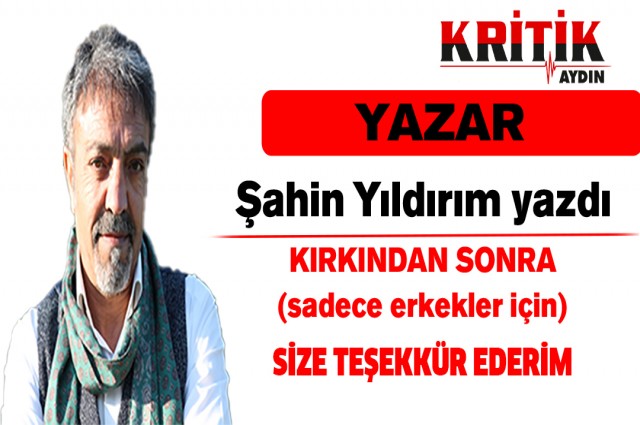 SİZE TEŞEKKÜR EDERİM