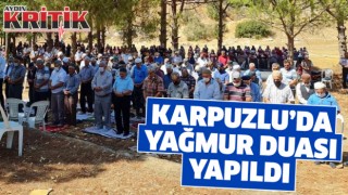 Karpuzlu’da yağmur duası yapıldı
