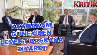 Kaymakam Güney’den Levent Başkana Ziyaret