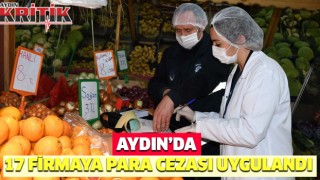 Aydın'da 17 firmaya para cezası uygulandı   