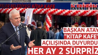 Başkan Atay, "Kitap Kafe" açılışında duyurdu: "Her ay 2 sürpriz"