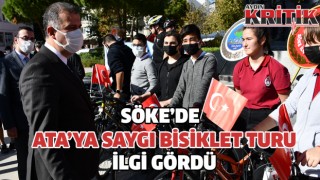 Söke’de ”Ata’ya Saygı Bisiklet Turu” ilgi gördü