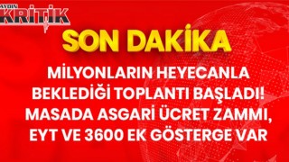 Son dakika! Milyonların Heyecanla Beklediği Toplantı Başladı