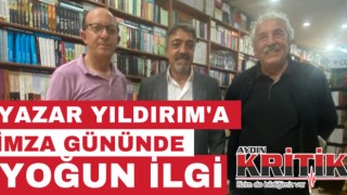 Yazar Yıldırım’a imza gününde yoğun ilgi