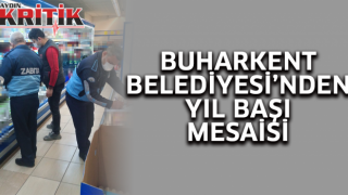 Buharkent belediyesi'nden yıl başı mesaisi