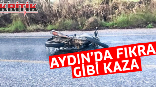 Aydın’da fıkra gibi kaza