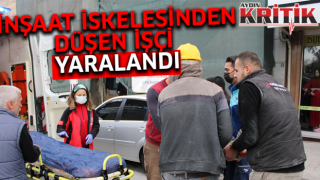 İnşaat iskelesinden düşen işçi yaralandı