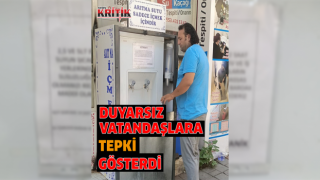 Aydınlı esnaf duyarsız vatandaşlara tepki gösterdi