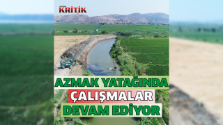 Azmak yatağında çalışmalar devam ediyor