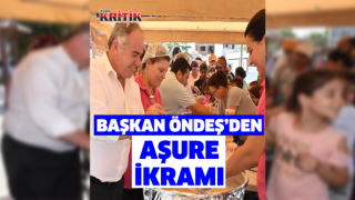 Başkan Öndeş, vatandaşlara aşure ikram etti