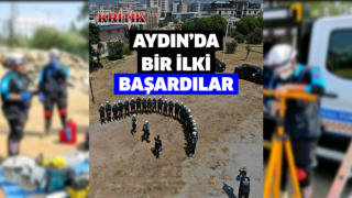 Beşir Arama Kurtarma ekibi Aydın’da bir ilki başardı