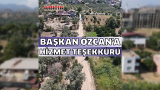 Bozyurt Mahallesi Muhtarı Güler'den Başkan Özcan'a hizmet teşekkürü