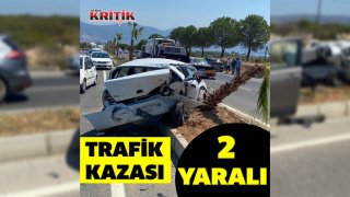 Didim'de trafik kazası: 2 yaralı