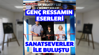 Didimli genç ressamın eserleri sanatseverler ile buluştu