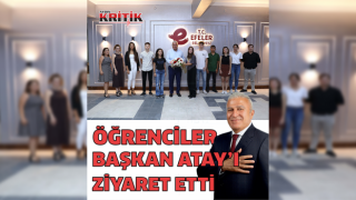 EFESEM AKADEMİ ÖĞRENCİLERİ BAŞKAN ATAY’I ZİYARET ETTİ