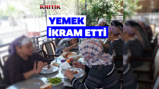 Hacdan sonra yaşlılara yemek ikram etti