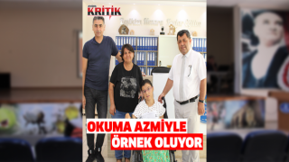 Serebral Palsi hastası İzel, okuma azmiyle örnek oluyor