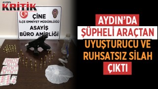 Aydın'da şüpheli araçtan uyuşturucu ve ruhsatsız silah çıktı