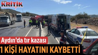Aydın'da tır kazası 1 Kişi hayatını kaybetti