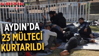 Aydın'da 23 mülteci kurtarıldı
