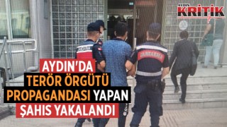 AYDIN'DA TERÖR ÖRGÜTÜ PROPAGANDASI YAPAN ŞAHIS YAKALANDI